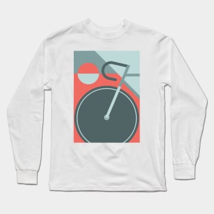 Modern Art Bicycle Cycling Graphic Long Sleeve T-Shirt